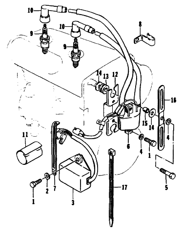 Parts Diagram for Arctic Cat 1995 PUMA DELUXE SNOWMOBILE ELECTRICAL