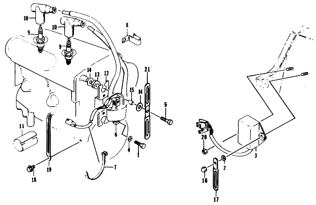 Parts Diagram for Arctic Cat 1995 Z 440 SNOWMOBILE ELECTRICAL