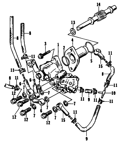 Parts Diagram for Arctic Cat 1995 ZRT 600 SNOWMOBILE OIL PUMP