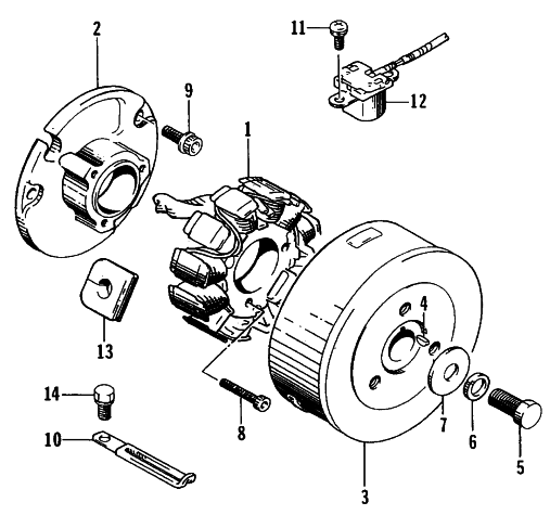 Parts Diagram for Arctic Cat 1995 ZRT 800 SNOWMOBILE MAGNETO