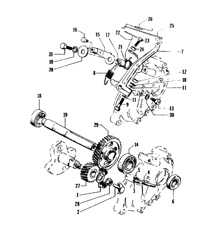 Parts Diagram for Arctic Cat 1996 KITTY CAT SNOWMOBILE GOVERNOR