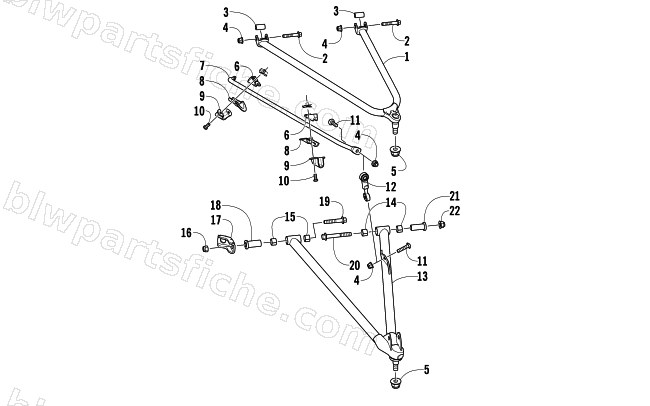 A-ARM AND SWAY BAR ASSEMBLY diagram