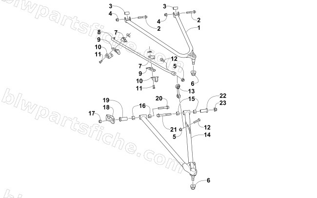 A-ARM AND SWAY BAR ASSEMBLY diagram