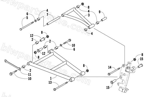 A-ARM ASSEMBLY SNO PRO NIGHTFIRE LIMITED EDITION diagram