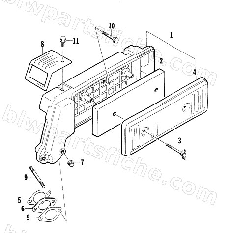 AIR CLEANER ASSEMBLY diagram