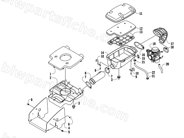 AIR INTAKE ASSEMBLY diagram