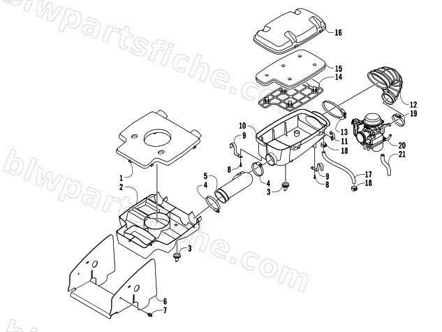 AIR INTAKE ASSEMBLY diagram
