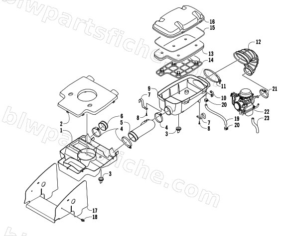 AIR INTAKE ASSEMBLY diagram