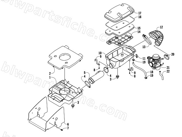 AIR INTAKE ASSEMBLY diagram