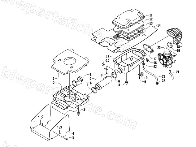 AIR INTAKE ASSEMBLY diagram