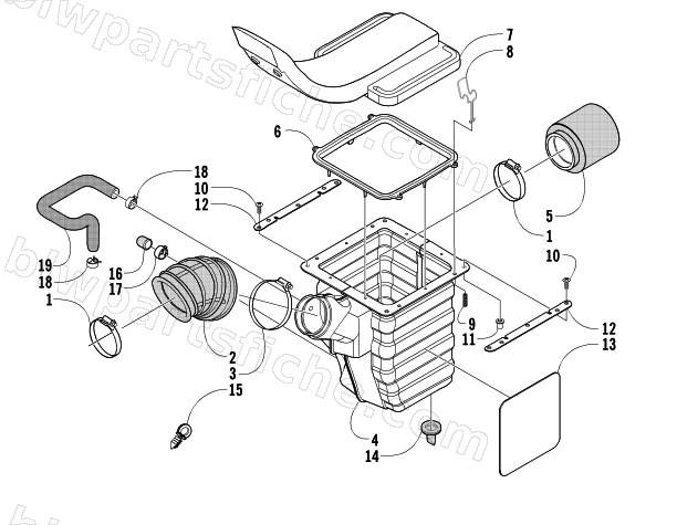 AIR INTAKE ASSEMBLY diagram