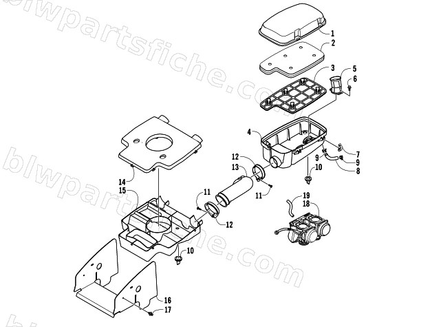 AIR INTAKE ASSEMBLY diagram