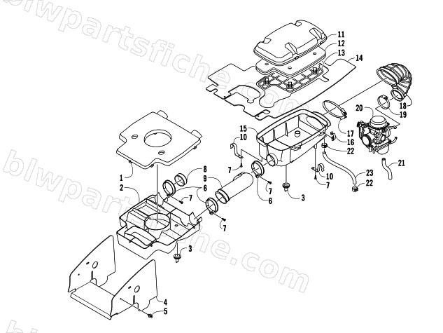 AIR INTAKE ASSEMBLY diagram