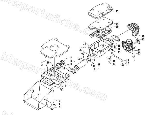 AIR INTAKE ASSEMBLY diagram