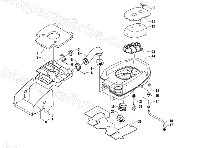 AIR INTAKE ASSEMBLY diagram
