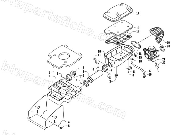 AIR INTAKE ASSEMBLY diagram