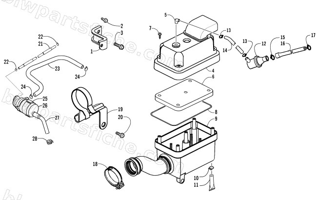 AIR INTAKE ASSEMBLY diagram