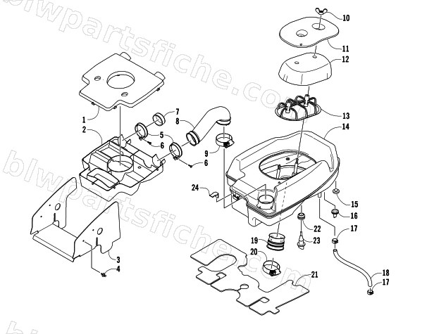 AIR INTAKE ASSEMBLY diagram
