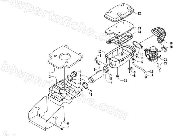 AIR INTAKE ASSEMBLY diagram