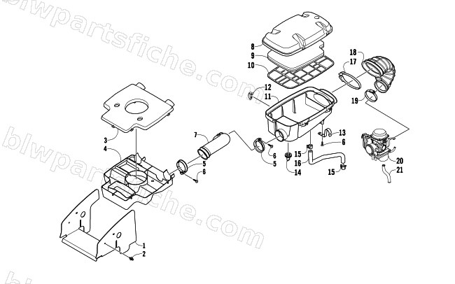 AIR INTAKE ASSEMBLY diagram