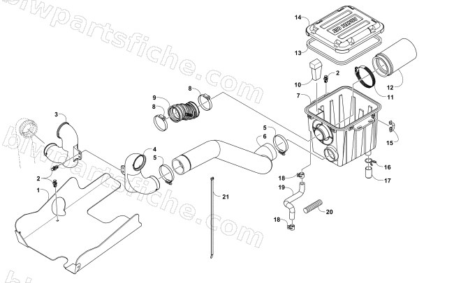 AIR INTAKE ASSEMBLY diagram