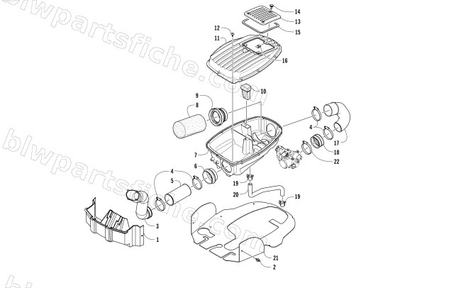 AIR INTAKE ASSEMBLY diagram