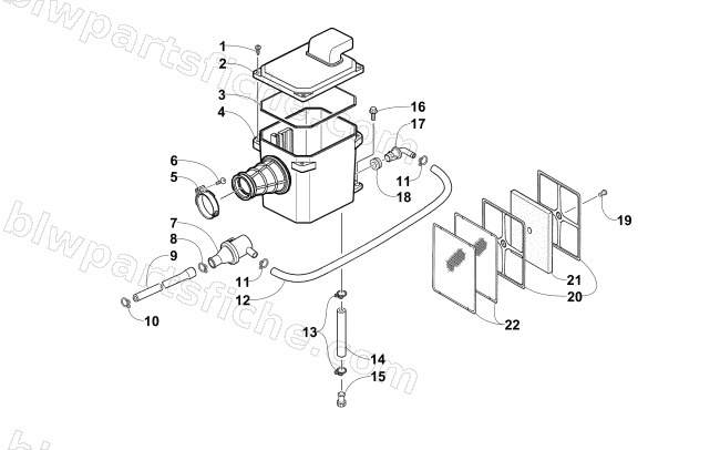 AIR INTAKE ASSEMBLY diagram