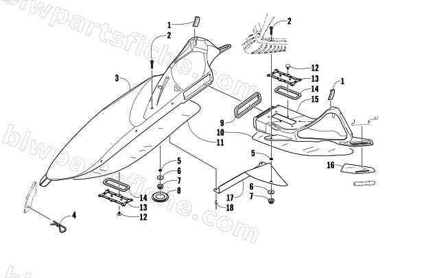 AIR INTAKE ASSEMBLY diagram