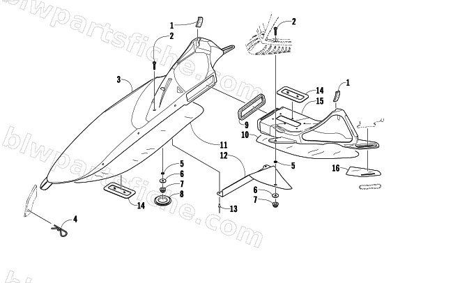 AIR INTAKE ASSEMBLY diagram