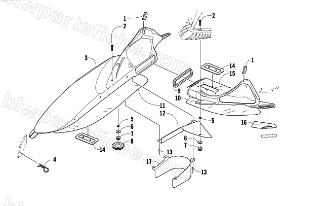 AIR INTAKE ASSEMBLY diagram