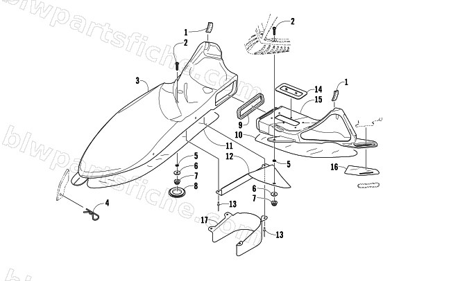 AIR INTAKE ASSEMBLY diagram