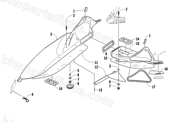 AIR INTAKE ASSEMBLY diagram