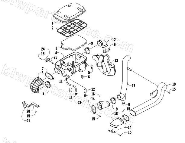 AIR INTAKE ASSEMBLY diagram