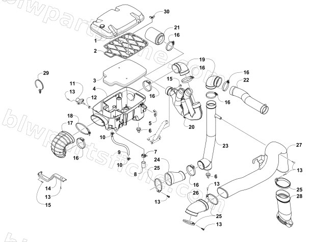 AIR INTAKE ASSEMBLY diagram