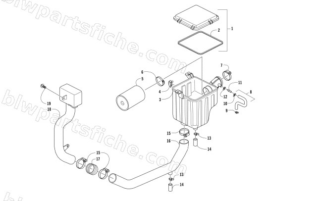 AIR INTAKE ASSEMBLY diagram
