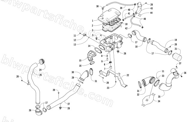 AIR INTAKE ASSEMBLY diagram