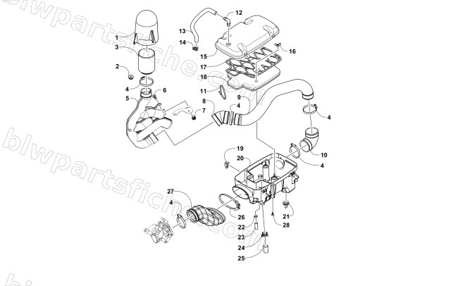 AIR INTAKE ASSEMBLY diagram