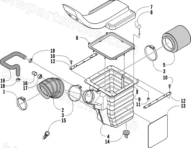 AIR INTAKE ASSEMBLY diagram