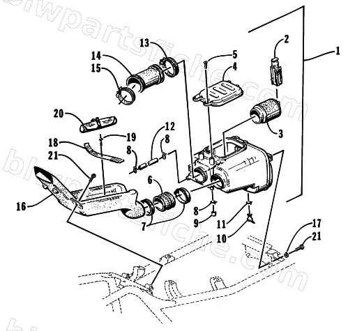 AIR INTAKE ASSEMBLY diagram