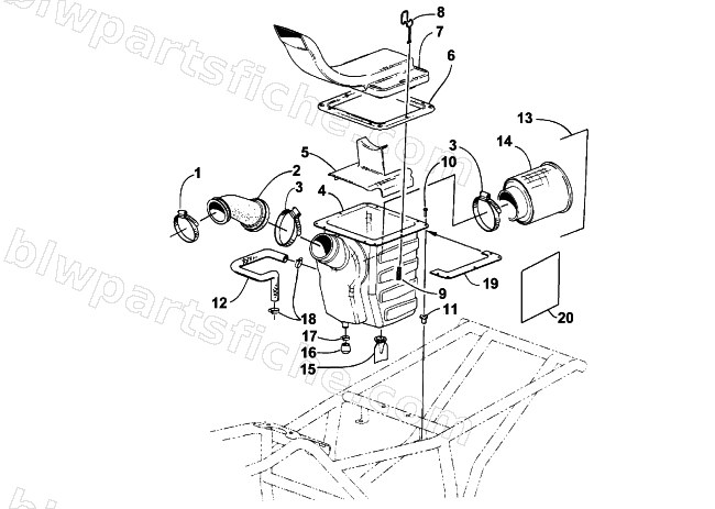 AIR INTAKE ASSEMBLY diagram