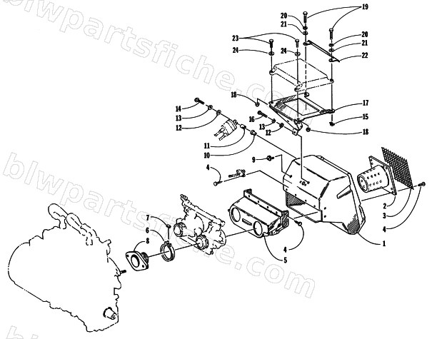 AIR SILENCER AND ECU TRAY MOUNTING diagram