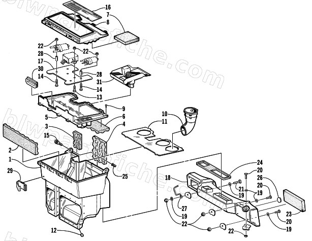 AIR SILENCER ASSEMBLY diagram
