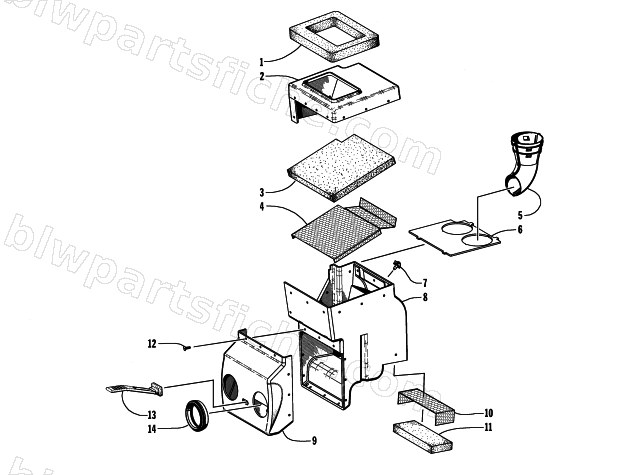 AIR SILENCER ASSEMBLY diagram