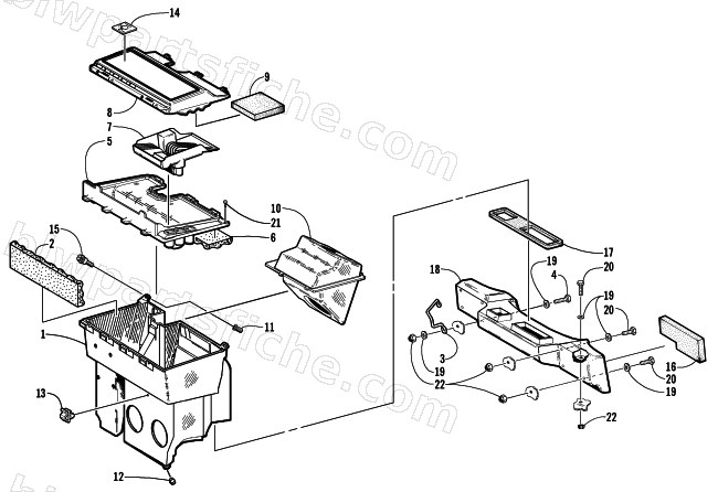 AIR SILENCER ASSEMBLY diagram