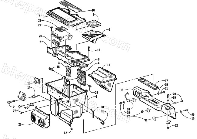 AIR SILENCER ASSEMBLY diagram