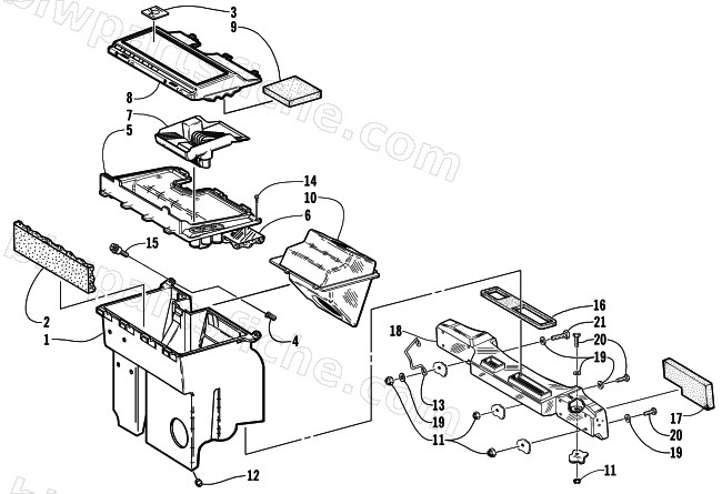 AIR SILENCER ASSEMBLY diagram