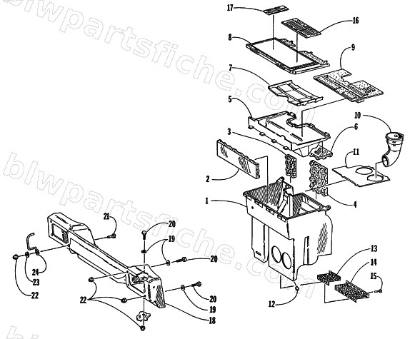 AIR SILENCER ASSEMBLY diagram