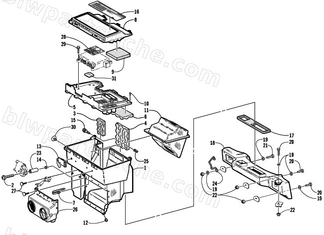 AIR SILENCER ASSEMBLY diagram