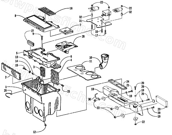 AIR SILENCER ASSEMBLY diagram