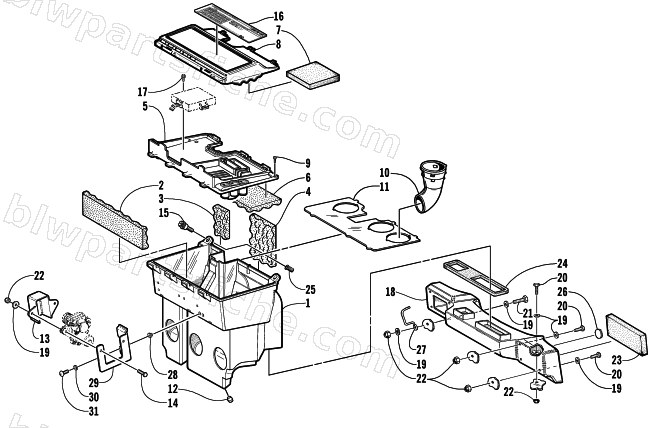 AIR SILENCER ASSEMBLY diagram